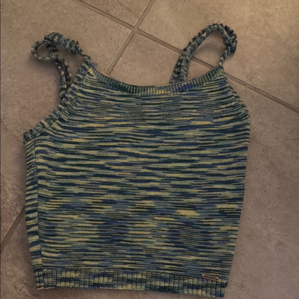 Multicolor Knit Tank Top & Cardigan